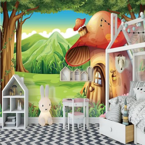 3D Kids Room Wallpaper