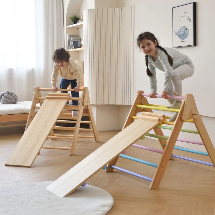 Olive- Pikler Triangle Ladder and Climber Slide