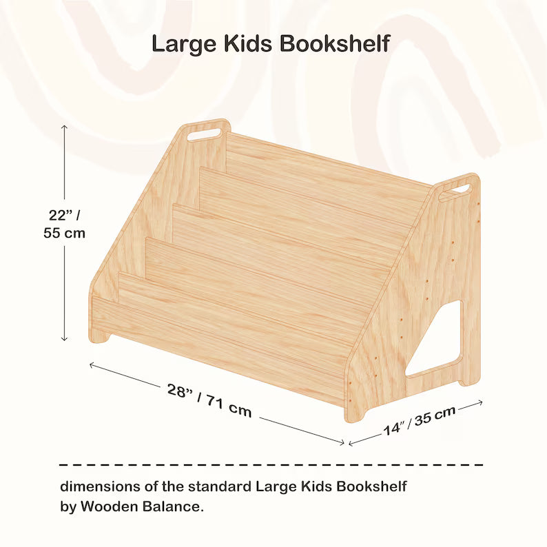 Montessori Bookshelf + Small Toy Shelf + Corner Toy Shelf, Wooden Shelf, Kids Bookcase, Toy Storage, Kids Furniture, Montessori Shelf
