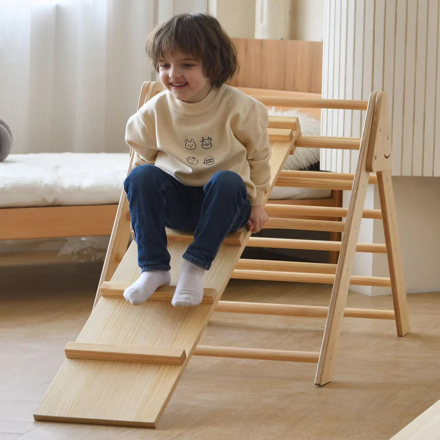 Olive- Pikler Triangle Ladder and Climber Slide
